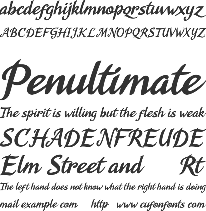 Agnesa Kyoto font preview