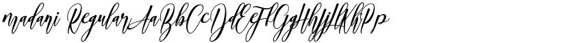madani Regular font