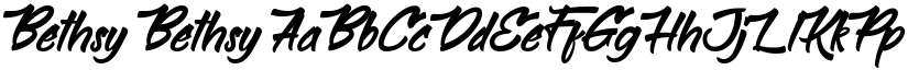 Bethsy Bethsy font
