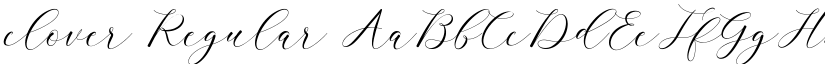 clover Regular font