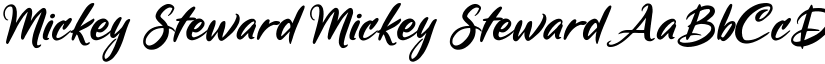 Mickey Steward Mickey Steward font