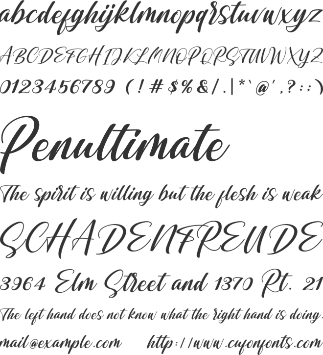 Shintyan font preview