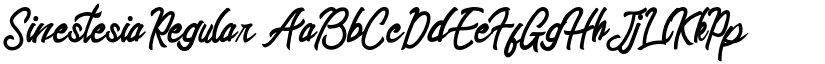 Sinestesia Regular font