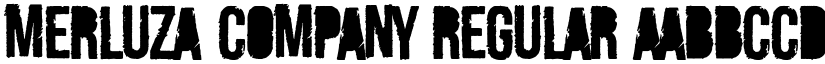 Merluza Company Regular font