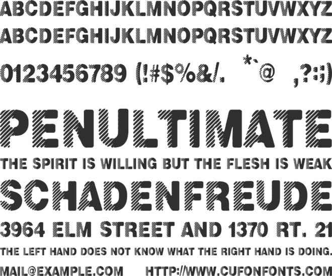 Metalurgia Sexual font preview