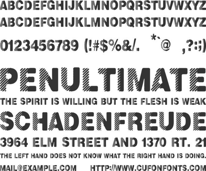 Metalurgia Sexual font preview