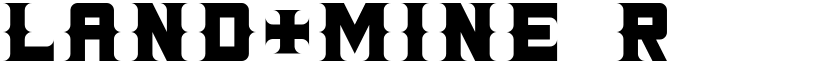 LAND+MINE Regular font