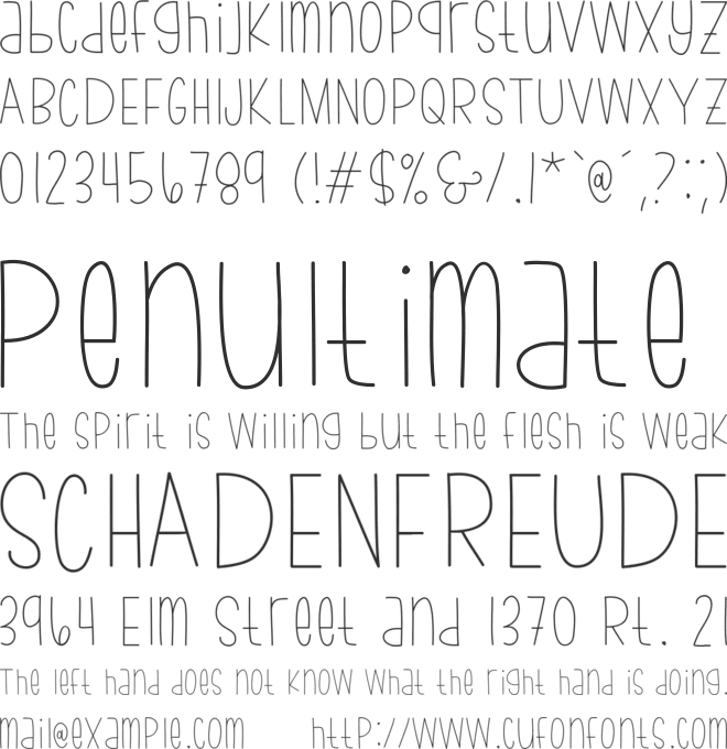 bumblebeethin font preview