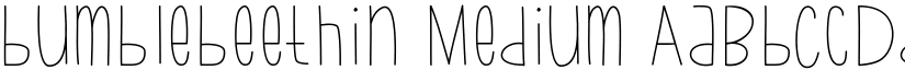 bumblebeethin Medium font