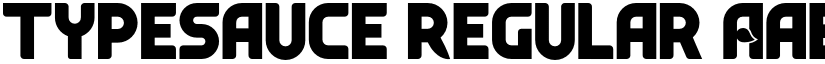 Typesauce Regular font
