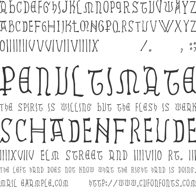 Ramundus font preview
