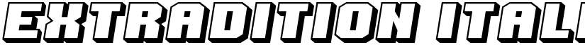 Extradition Italic font