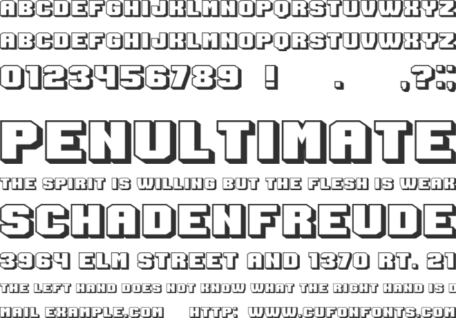 Extradition font preview