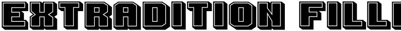 Extradition Filled Regular font