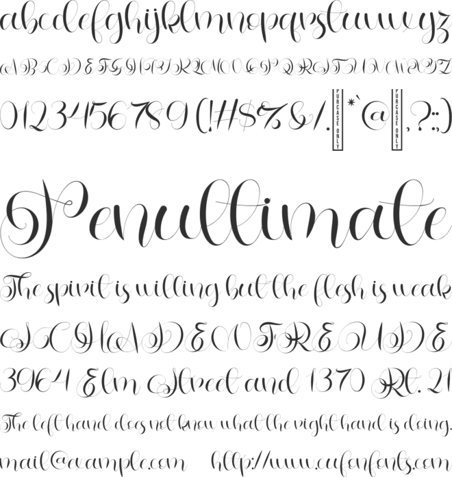 Letterhear Personal Use font preview