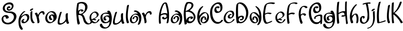Spirou Regular font