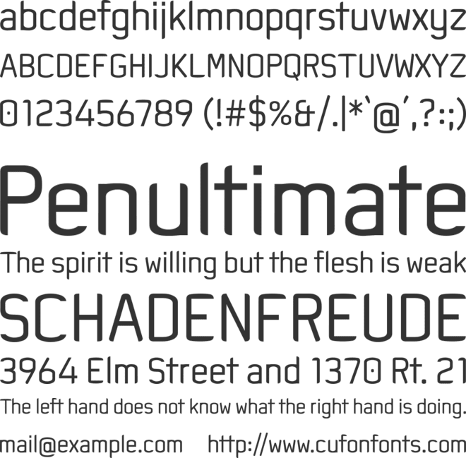 Lux-Montag font preview