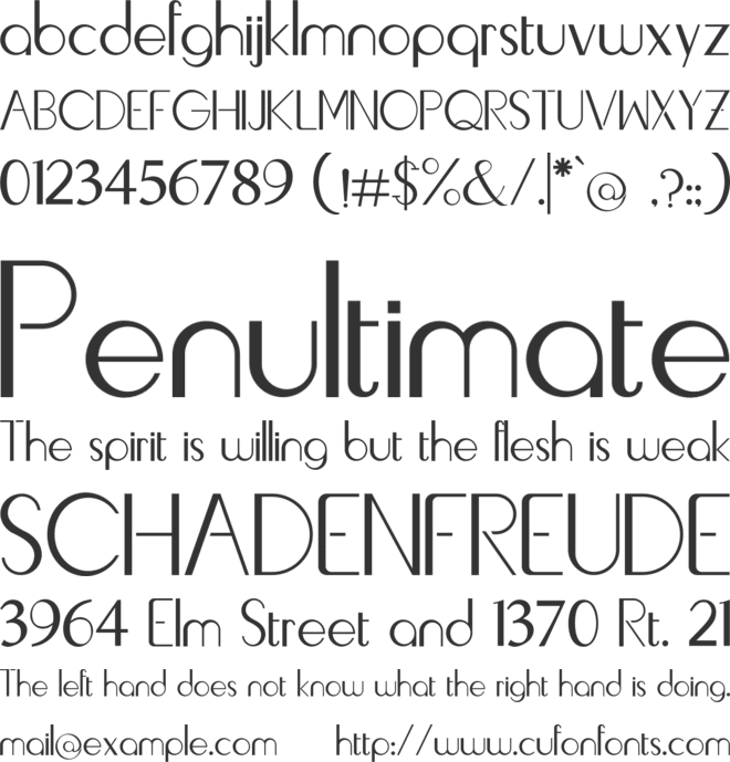 Livingston font preview