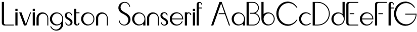 Livingston Sanserif font