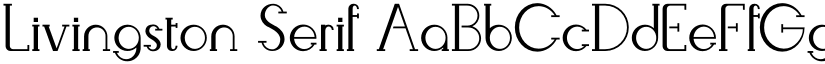 Livingston Serif font