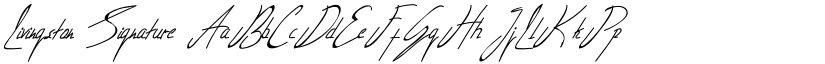 Livingston Signature font