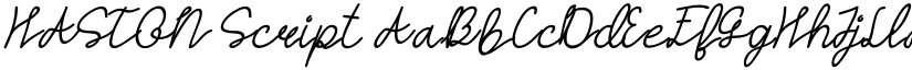 HASTON Script font