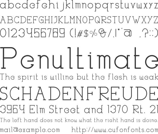 HASTON font preview