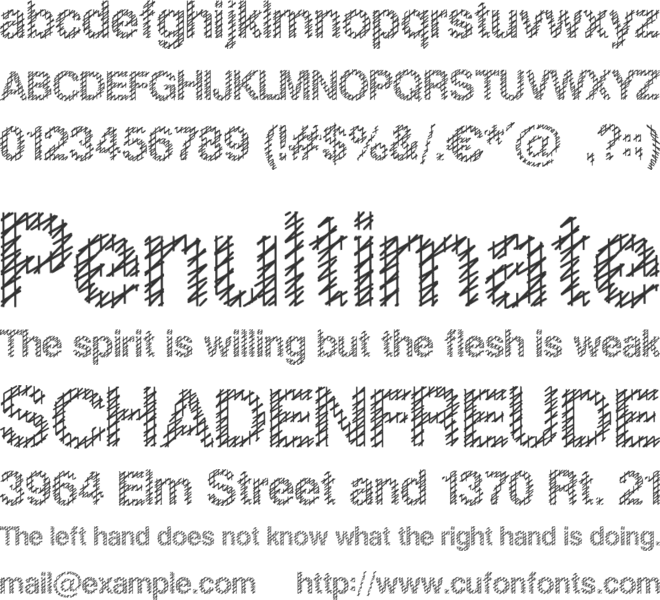 Slang King font preview