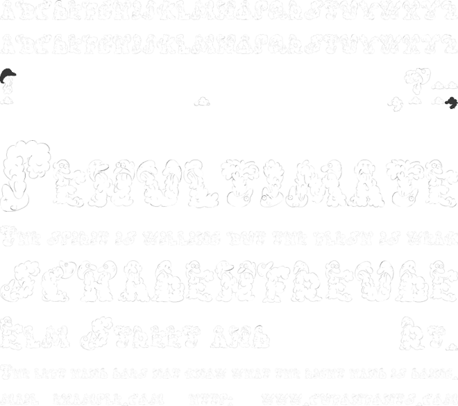 Caroles Chunk font preview