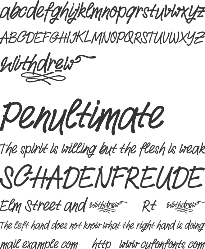 Withdrew font preview