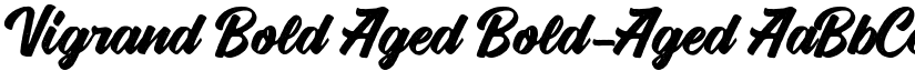 Vigrand Bold Aged Bold-Aged font