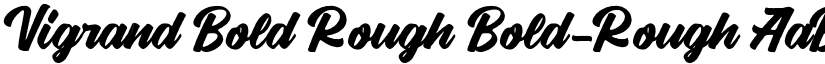 Vigrand Bold Rough Bold-Rough font