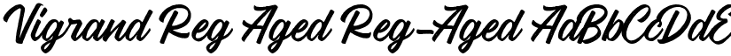 Vigrand Reg Aged Reg-Aged font