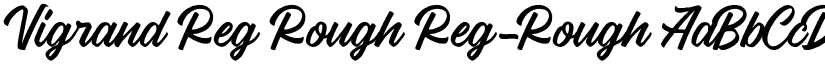 Vigrand Reg Rough Reg-Rough font
