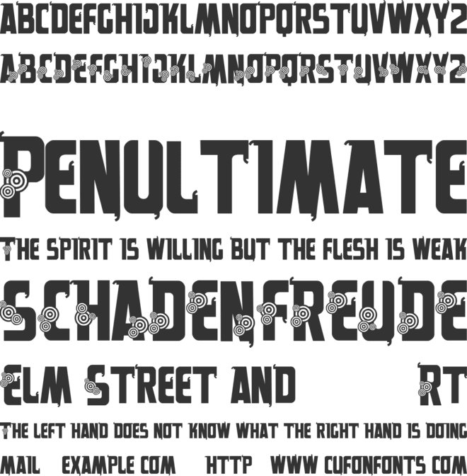 VTKS Alpes font preview