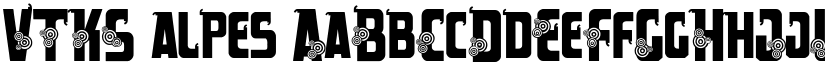 VTKS alpes font