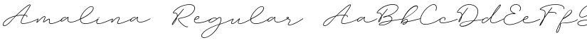 Amalina Regular font