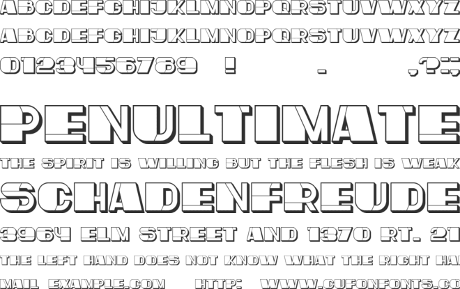 Large font preview