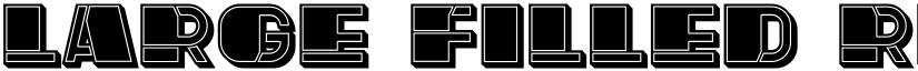 Large Filled Regular font