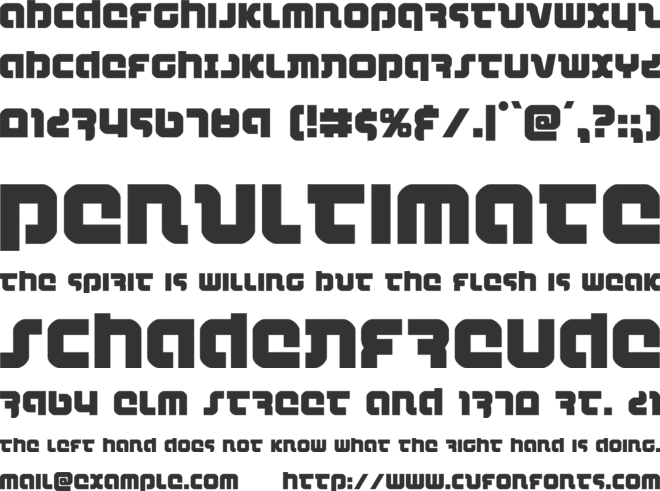 Combat Droid font preview