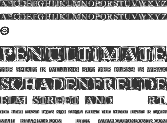 Wet Plate font preview