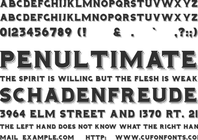 Hominis font preview