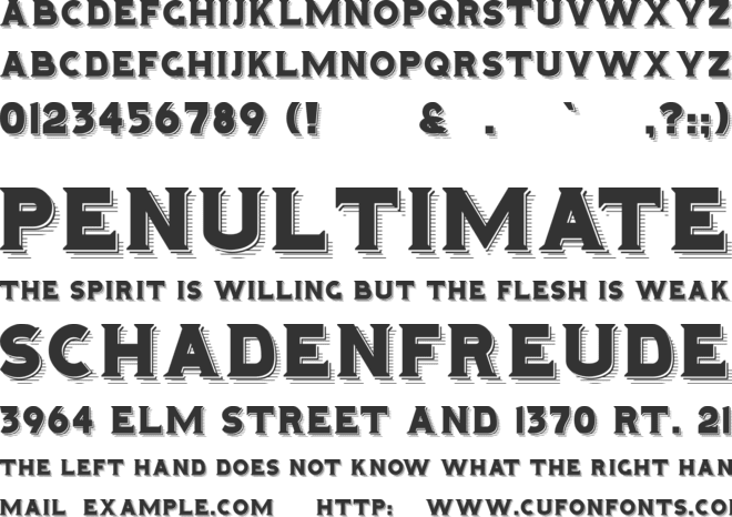 Hominis font preview