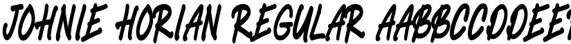 Johnie Horian Regular font