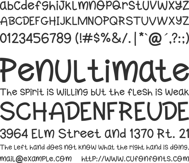Lompo font preview