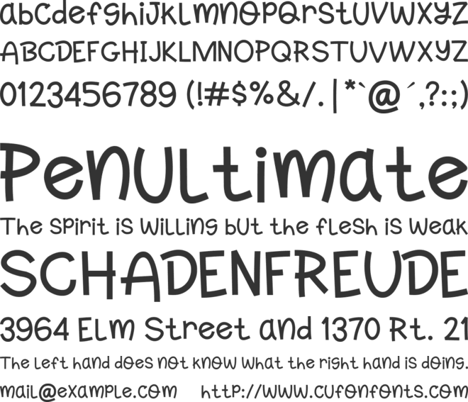 Lompo font preview