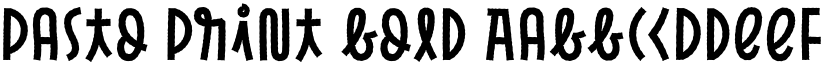 Pasto Print Bold font