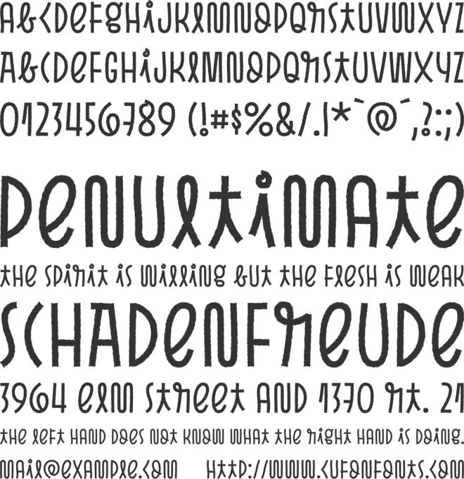 Pasto font preview