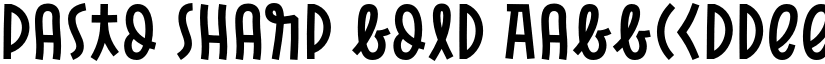 Pasto Sharp Bold font