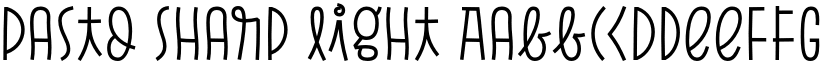 Pasto Sharp Light font